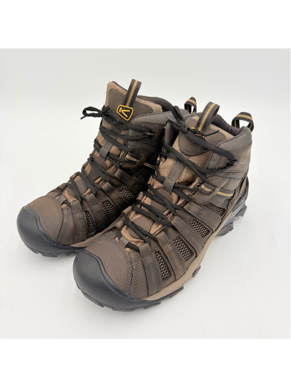 KEEN Voyageur Mid Hiking Boots 1008904 Mens 11 Raven Tawny Olive Outdoors Work